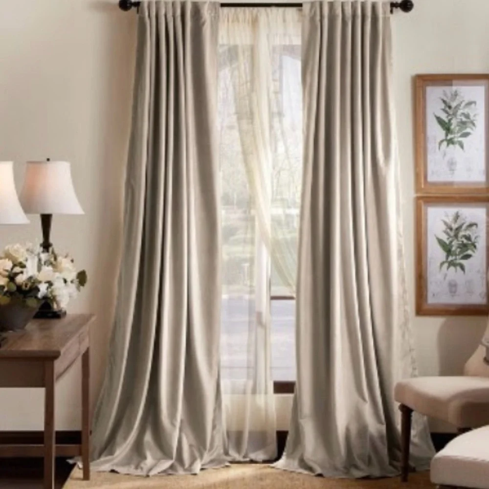 Velvet Curtains - Martha Stewart Home - 2 Panels